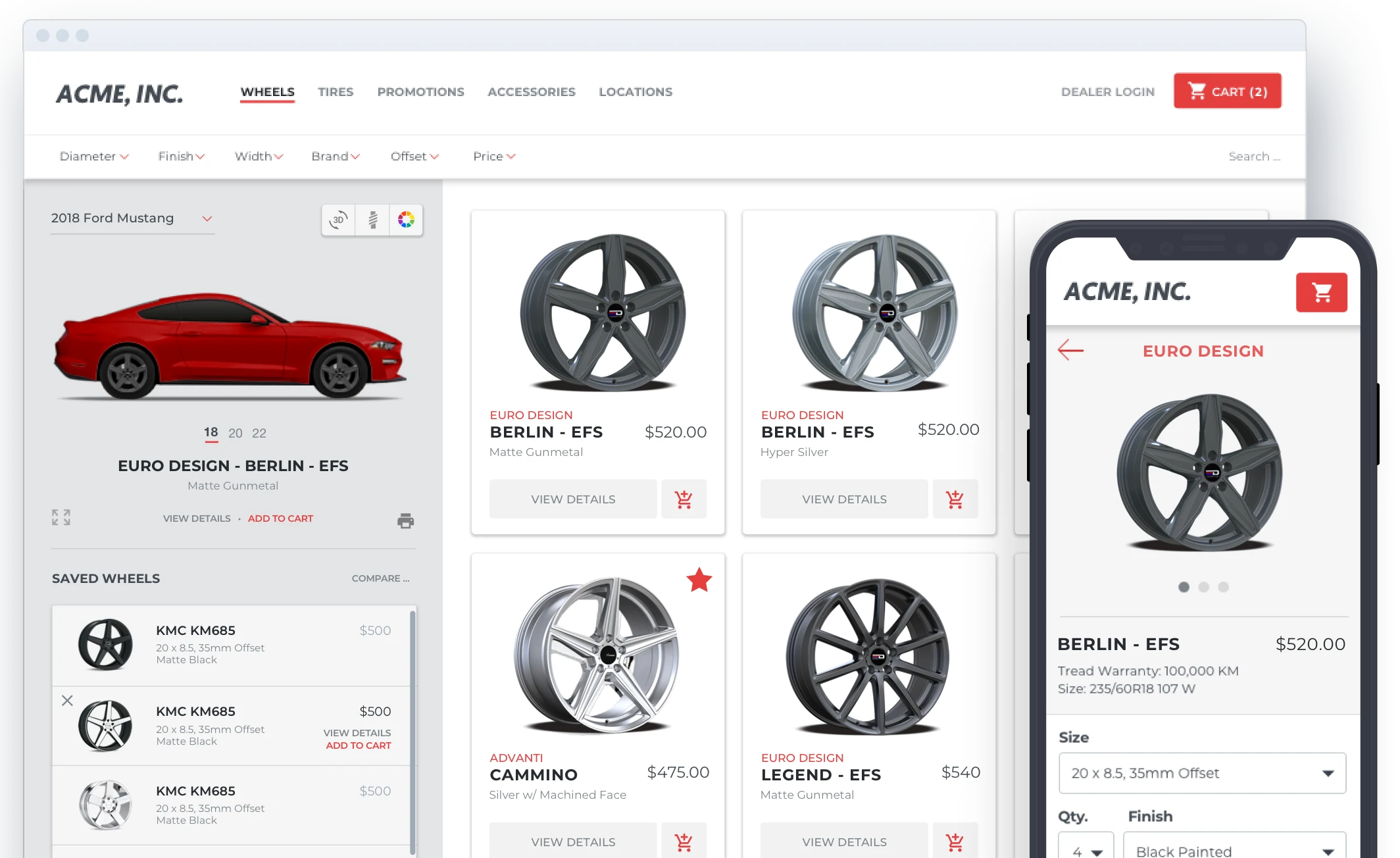 RideStyler Product Screenshots